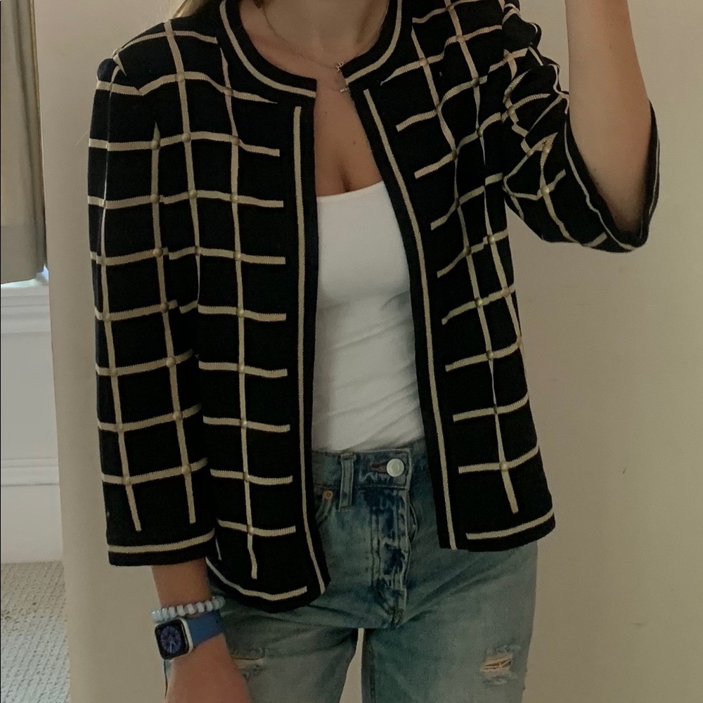 Black and Gold St. John Sweater